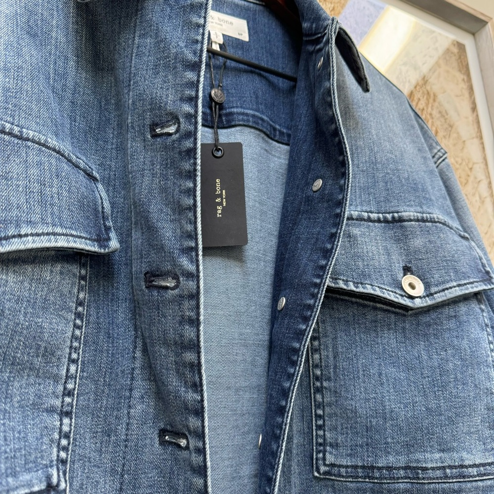 rag & bone Blue Jean Jacket - Picture 4 of 5